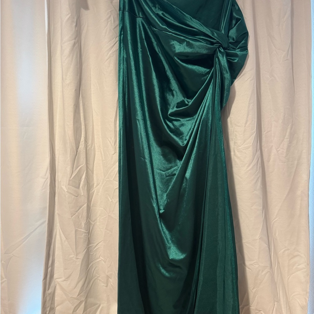 Mica’s Green Satin Skirt